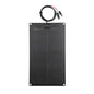 Lensunsolar 30W 12V ETFE Black Flexible Solar Panel, 23.6x13.8in, ETFE Black Thin, Slim Semi-Flexible PERC Mono High Efficiency Solar Cells 12 Volt for Battery Charge Marine RV Campers Boats Tent - size: 30W/23.6in x 13.8in
