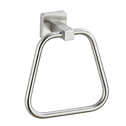 Brushed Nickel Towel Ring for Bathroom, Kitchen Bath Towel Holder Hangers Wall Mount Heavy Duty Stainless Steel - color: Brushed Nickel, size: 1 Pack