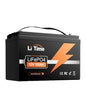 LiTime 12V 100Ah RV Lithium Battery, Group 31 Rechargeable LiFePO4 Battery with Up to 15000 Deep Cycles, 1.28kWh and Higher Energy Density, Perfect for Van, Trolling Motors, Boat, Marine. (1 Pack) - size: 100Ah (Group 31)