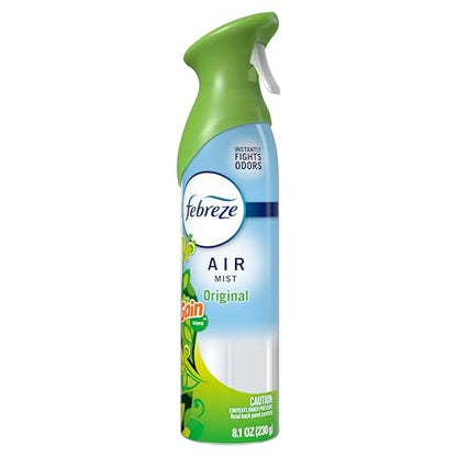 Febreze Air Mist, Air Freshener Spray, Odor Fighting Room Spray, Deodorizer for Home Bathroom Kitchen Office Apartment Dorm Room Classroom, Gain Original Scent, 8.1oz (Pack of 6) - style: Gain Original