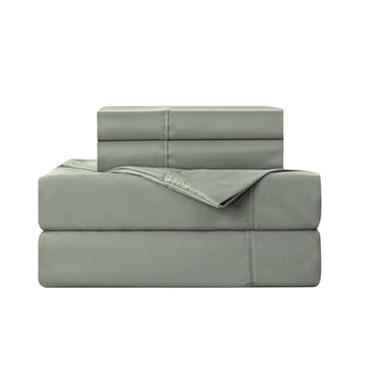 Kingnex Sleeper Sofa Bed Sheets Queen for 60x74 Pull Out Sofa Bed with 4-6 Deep Pocket Soft Double Brushed 1800 Microfiber 4 Piece Bedding Set Sage - color: Sage, size: Sleeper Sofa Queen