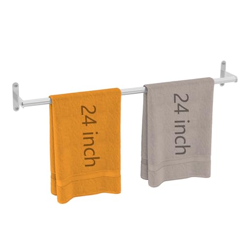 JUYSON 30 Inch Bathroom Towel Bar, Towel Racks for Bathroom Wall Mounted, Stainless Steel Heavy Duty Modern Single Towel Bar Holder Towel Rod Wall Mounted(Single Bar-Brushed Nickel, 30 in) - color: Brushed Nickel, size: Single Bar