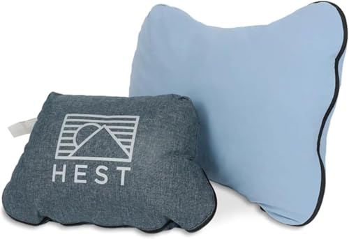 HEST Camp Pillow (Small) - Temperature Resilient Memory Foam - Essential for Camping, Backpacking, and Outdoor Adventures - Compact Packable Travel Pillow - 10" L x 15" W - style: Camp Pillow - Small