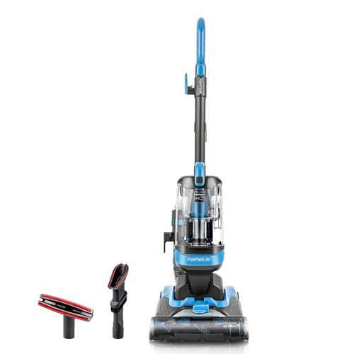 Kenmore DU1040 Featherlite Bagless Upright Vacuum Lightweight Cleaner with 4 Height Adjustment, Swivel Steering Design, 2 Cleaning Tools for Carpet and Hard Floor, Blue - color: Blue