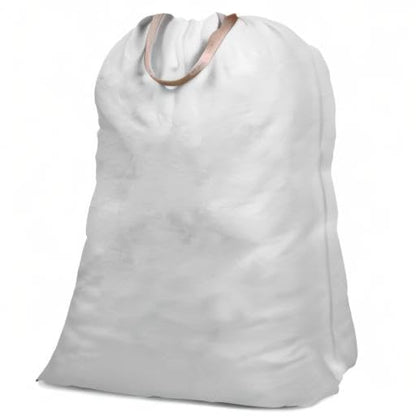Cotton Canvas Laundry Bag with Handles & Drawstring Straps, Heavy Duty Extra Large Laundry Bags for Laundromat and Household, Washable Travel Dirty Clothes Bag Hamper Liner, 25.5 x 34 Inch, - color: Light Grey