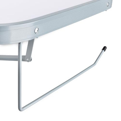 Camco Olympian Deluxe Portable Grill Table - Provides Plenty of Room for Grilling Gear While Camping - Folding Grilling Table Collapses for Compact Storage - Supports Up to 100lb (57293)