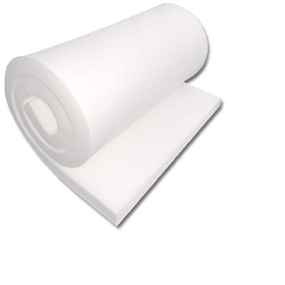 FoamTouch (3 Pack Upholstery Foam Cushion High Density 1" Height x 24" Width x 84" Length Made in USA, White - size: 1" x 24" x 84" (3Pack)