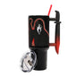 Bioworld Ghostface Text and Logo 40 Oz. Stainless Steel Tumbler With Dagger Handle - color: Ghostface Text and Logo