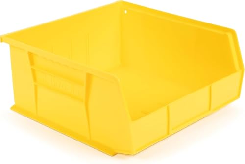 HE HUDSON EXCHANGE 11" x 11" x 5" (3 Pack) Plastic Stackable Storage Bin, Yellow - color: Yellow, size: 3 Pack