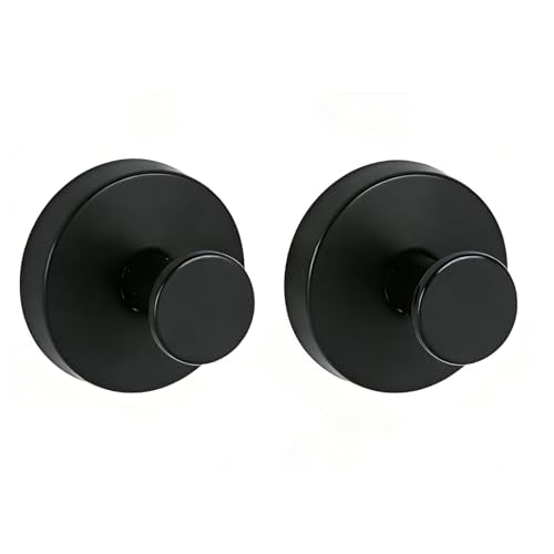 Heavy Duty Suction Cup Hooks for Inside Shower Outdoor & Pool - Waterproof No Drill Towel Robe Loofah Holder Wreath Hanger, Removable Shower Bathroom Hook for Tile Wall Glass Mirror (2 Pack, Black) - color: Black, size: 2 Pack