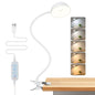 LiFMIRA Clip on Light, LED Reading Light for Beds Headboards, Flexible Clip on Lamp with Clamp,3 Color Modes & 10 Brightness Eye-Friendly Book Light Reading Light for Books in Bed Bedside Desks White - color: White