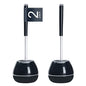 BOOMJOY Toilet Brush and Holder 2 Packs, Silicone Toilet Bowl Brush with Tweezers for Bathroom, RV Cleaning-Black & Grey - color: Black & Grey