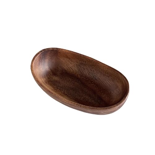 Handcrafted Decorative Boat Bowl, Rustic Wooden Storage Organizer Key Soap and Jewelry Display Tray for Kitchen Bathroom Entry Table Sink Farmhouse Decor (Brown Small) - color: Brown Small