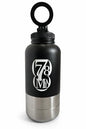 3-in-1 Dog Water Bottles with Food & Water Bowls – Insulated Stainless Steel 32oz Travel Bottle for Walking, Hiking & Outdoor Adventures (Black) - color: Black