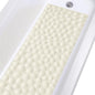 Non-Slip Bathtub Mat OTHWAY Soft Rubber Bathroom Bathmat with Strong Suction Cups (Beige) - color: Beige, size: 40" x 16" (Rectangular)
