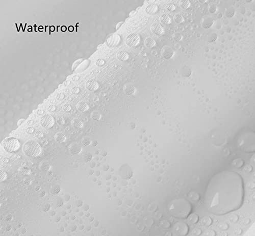 Clawfoot Tub Shower Curtain 108x72 Inch White Liner All Warp Around Extra Wide 24 Metal Hooks with Magnets Heavy Duty Vinyl Bath for Bathroom PEVA Waterproof Pure - color: Pure White, size: 108"W x 72"L (Pack of 1)