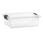 Superio 13.7 Qt Clear Plastic Storage Bins with Lids and Latches, Organizing Containers, Stackable Plastic Bin for Home, Garage, School, and Office - size: 17.5" x 12" x 5.25"