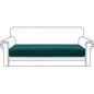 ZNSAYOTX Stretch Cushion Covers Sofa Cushion Couch Seat Covers Slipcovers Soft Replacement Unique Pattern Furniture Protector with Elastic Bottom (Blackish Green, 1 Pc 3-Seat Cushion Cover) - color: Blackish Green, size: 1 Cushion Sofa