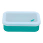 PATIKIL Leakproof Travel Soap Case, Silicone Travel Soap Container with Draining Layer Portable Bar Soap Holder for Bathroom Camping Gym, Translucent Green - color: Translucent Green