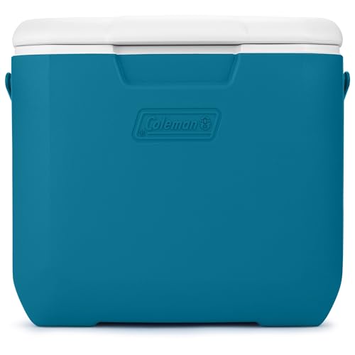 Coleman Chiller 9/16/30/48/60qt Cooler with Ice Retention, Leak Resistant, Great for Camping, Concerts, Sports, and More - color: Ocean Blue, size: 30qt