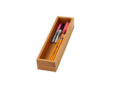YBM HOME Pack of 12 Kitchen Drawer Organizer Storage Box Made of Bamboo, 3x9x2 Inch 322 - size: 3x9x2 Inch ( Pack of 12 )