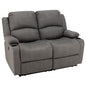 Camper Comfort 58" Wall Hugger Reclining Theater Seats | Double Recliner Sofa | RV Couch | Theater Seating | Furniture (Powered, Slate) - color: Slate, style: Powered