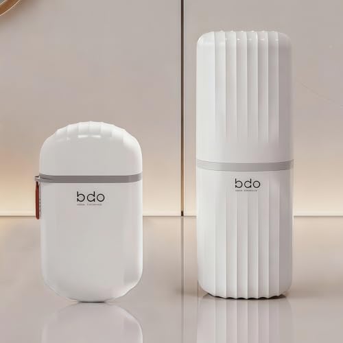 Toothbrush Travel Case & Travel Soap Holder Dish Tray Set of 2, Portable Clear Toothbrush Holders with Cover Leakproof Bar Soap Holder for Traveling School Camping Business Bathroom - color: 2 Pc-b-white