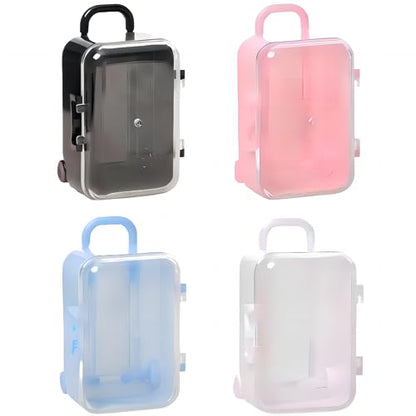 4PCS Mini Plastic Travel Suitcase Boxes Suit for Wedding Party Decoration, Handbag Luggage Storage Box, Mini Luggage,Suitcase Gift Box