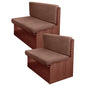 FUANGUI RV Dinette Cushion Covers Stretch Camper Cushion Cover Booth Seats Replacement RV Cushion Covers Washable Sofa Furniture Protector (Light Brown, 2 Bench Cover & 2 Backrest Cover) - color: Light Brown