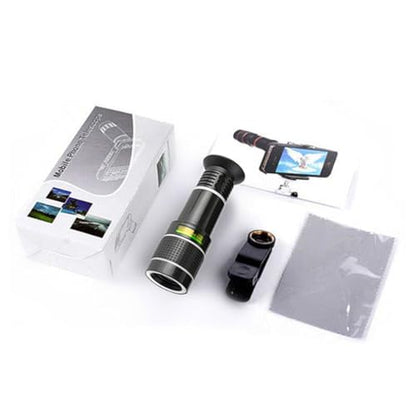 12X Long Focus Telephoto Phone Lens for iPhone and Android, Zoom Cellphone Camera Lens with Phone Clip for Picture Video Taking Long Distance Photography Travel - color: 12x