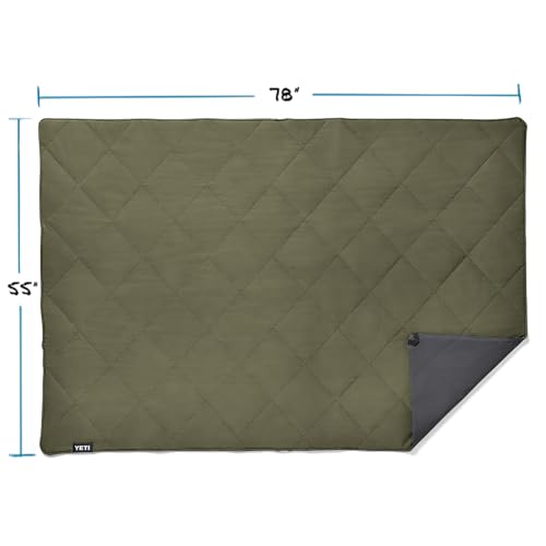 YETI Lowlands Blanket, Multi-Use Blanket with Travel Bag - color: Olive Green