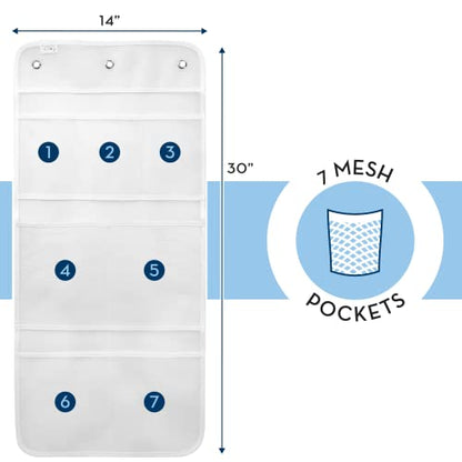 S&T INC. Shower Organizer, Shower Caddy & Bathroom Organizer, 2 Pack, White - color: Clear