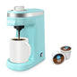 CHULUX Mini Coffee Maker for K Capsule, Single Serve Coffee Maker for One Cup Americano, Lightweight Pod Coffee Machine, Aqua - color: Aqua