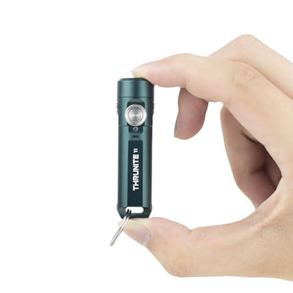 ThruNite Ti Keychain Flashlight, USB-C Rechargeable EDC Pocket Light, 650 Lumens with Magnetic Tailcap, 5 Modes, IPX-6 Waterproof Mini Flashlight for Camping, Everyday Carry (Genie Blue) - color: Genie Blue