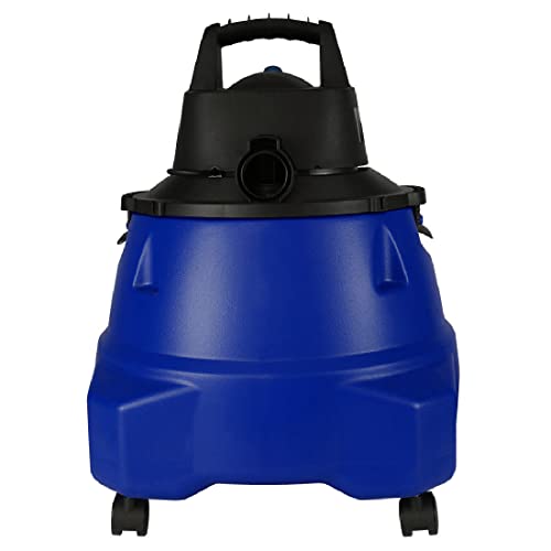 Koblenz WD-9 L212 Wet Dry Vacuum Cleaner, 9 Gallon, 5.0 PHP, 3-in-1 Suction & Blower, Big Vacuum Cleaners for Home, Heavy Duty Shop Vac, Click-N-Lock Hose, Swivel Casters, Black/Blues - size: 9 Gallon 5.0 HP
