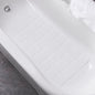 Webos Foldable Non Slip Silicon Bath Mat Bathtub mat Shower mats no Suction Cups for Textured Tub and Reglazed Tub (Foldable-White, 28-inch x 14-inch) - color: Foldable-white