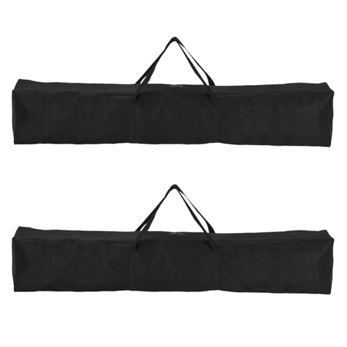 HARFINGTON 2pcs Camping Chair Replacement Bag 43.3" x 6.3" Folding Chair Carry Bag Oxford Cloth Storage Tent Bag with Handle Strap for Travel Outdoor Camping Sports, Black - size: 43.3" x 6.3"