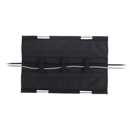 PERFECT POSTURE Mini Mesh Cable Organizer – Clamp-Mounted Under Desk Cable Management System, Flexible Mesh & Standing Desk Compatible – Black, 19” (1-Pack) - color: Black, size: 19" 1 Pack