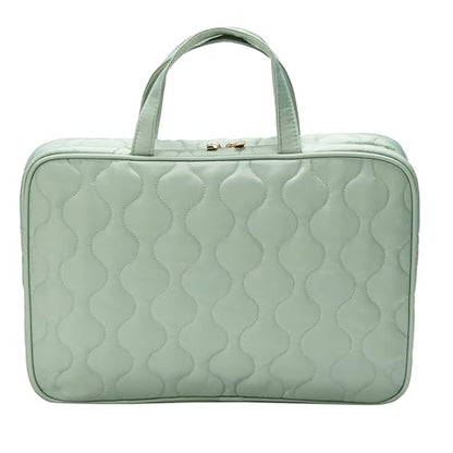Conair Travel Toiletry Bag - Makeup Bag - Cosmetic Bag -Travel Makeup Bag - color: Sage Green