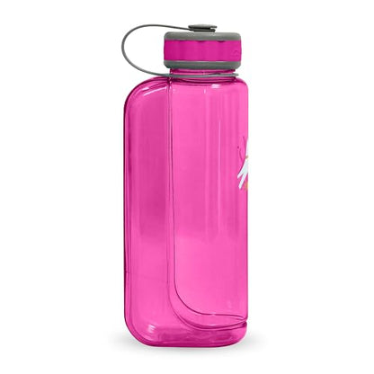 OllyDog OllyBottle Tritan Water Bottle with Detachable Dog Bowl | BPA Free Leakproof | 34oz | Share Water with Your Dog | Hiking Travel Camping (1L, Hot Pink) - color: Hot Pink, size: 1L