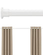 Tension Curtain Rod by EZFurni, 42-123 Inches, Heavy Duty Tension Rods for Windows, Adjustable Spring Loaded Curtain Rods No Drilling, Renter Friendly, Hold Up Blackout Curtains and Non Slip, White - color: White, size: 42-123 Inches