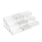 Dial Industries 3 Tier Expandable Kitchen Cabinet Shelf Organizer, Clear - size: Small
