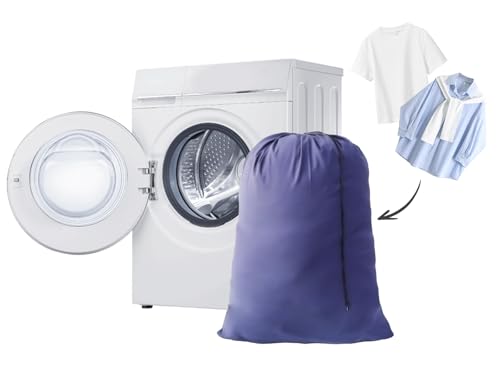 Extra Large Laundry Bag 30"x40" – 12 Pack Blue Drawstring Bags for College, Dorm, Family & Apartment – Heavy Duty Dirty Clothes Storage Set - color: Blue
