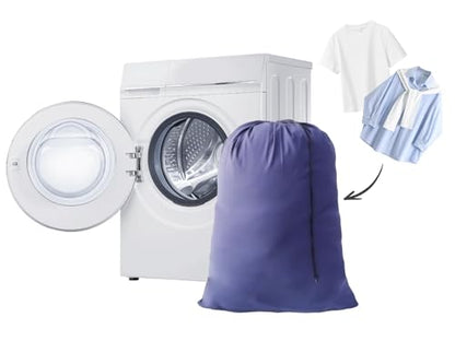 Extra Large Laundry Bag 30"x40" – 12 Pack Blue Drawstring Bags for College, Dorm, Family & Apartment – Heavy Duty Dirty Clothes Storage Set - color: Blue