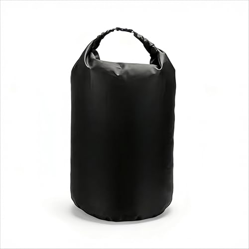 CMCOOPLX 10L/20L/40L/70L Waterproof Dry Bags, Lightweight Canoe Storage for Kayaking Rafting Boating Hiking Camping Travel Fishing Sea Swimming - color: Black, size: 10L