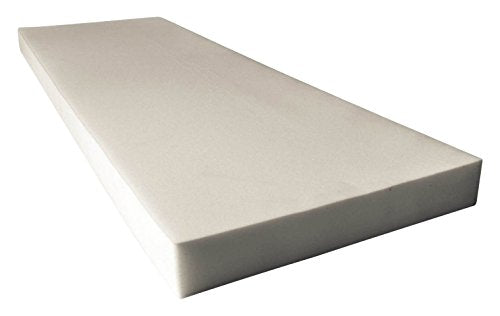 AK Trading Upholstery Foam High Density Cushion (Seat Replacement, Foam Sheet, Foam Padding), 1" H x 24" W x 72" L,White - style: 1 Inch H X 24 Inch W x 72 Inch L