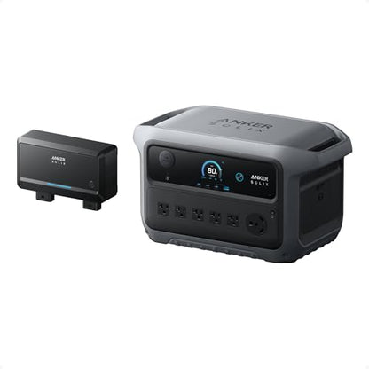 Anker SOLIX C2000 Gen 2 Portable Power Station with Alternator Charger, 2,400W (Peak 4,000W) Solar Generator, Full Charge in 58 Min, 2048wh LiFePO4 Battery Compatible with 99% of RVs and Gas Vehicles - style: Alternator Charger+C2000 Gen 2