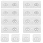 12 Pack Adhesive Replacement, Strong Adhesive Hooks, Waterproof Adhesive Strips, No Drilling, for Bathroom Storage Shelves and Kitchen Racks - color: Transparent-12 Pack