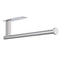 Honmein Paper Towel Holder, Upgrade SUS304 Stainless Steel Paper Towel Holder Under Cabinet, Bend-Resistant, Self-Adhesive or Drill mounting (Silver) - color: Silver