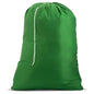 Nylon XL Laundry Bag - Locking Drawstring Closure, Machine Washable, These Large Bags Will Fit a Laundry Basket and Strong Enough to Carry up to Two Loads of Clothes (Green | 22" x 32") - color: Green, size: 22" x 32"